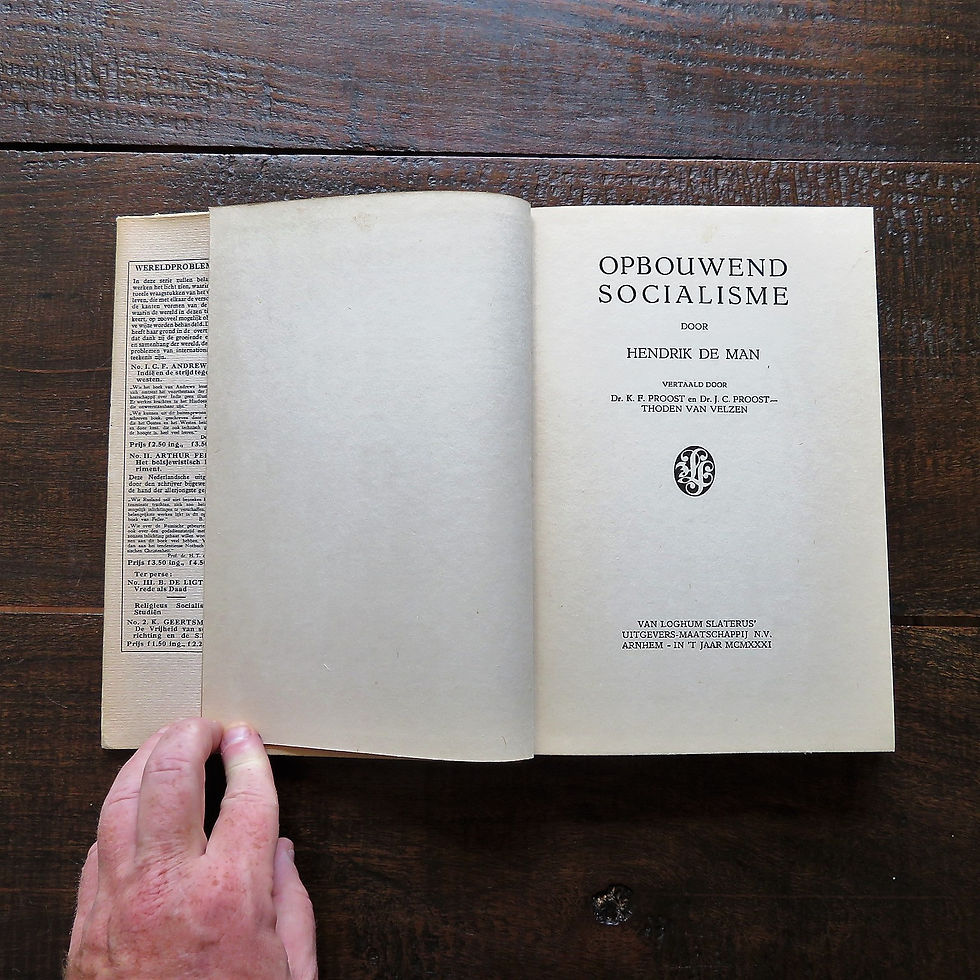Thumbnail: Book Netherlands Opbouwend Socialisme 1931