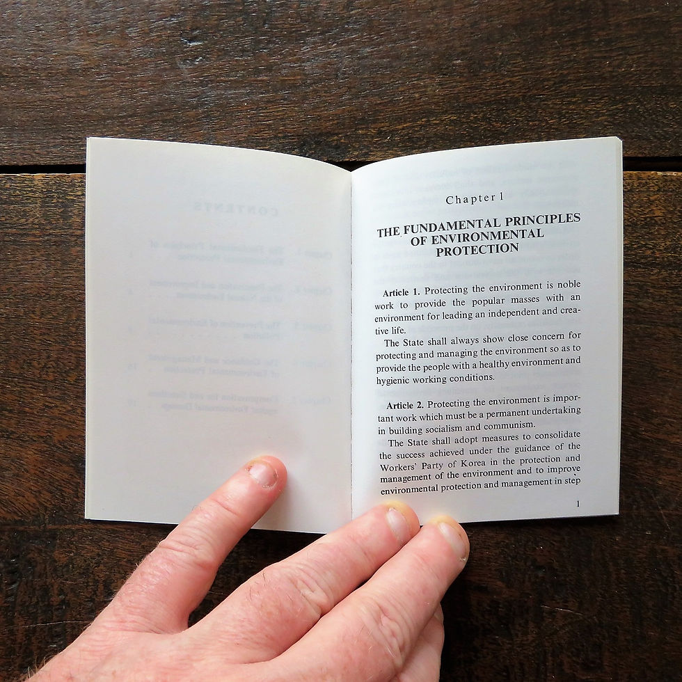 Thumbnail: The Law Of The DPRK On The Protection Of The Environment 1991