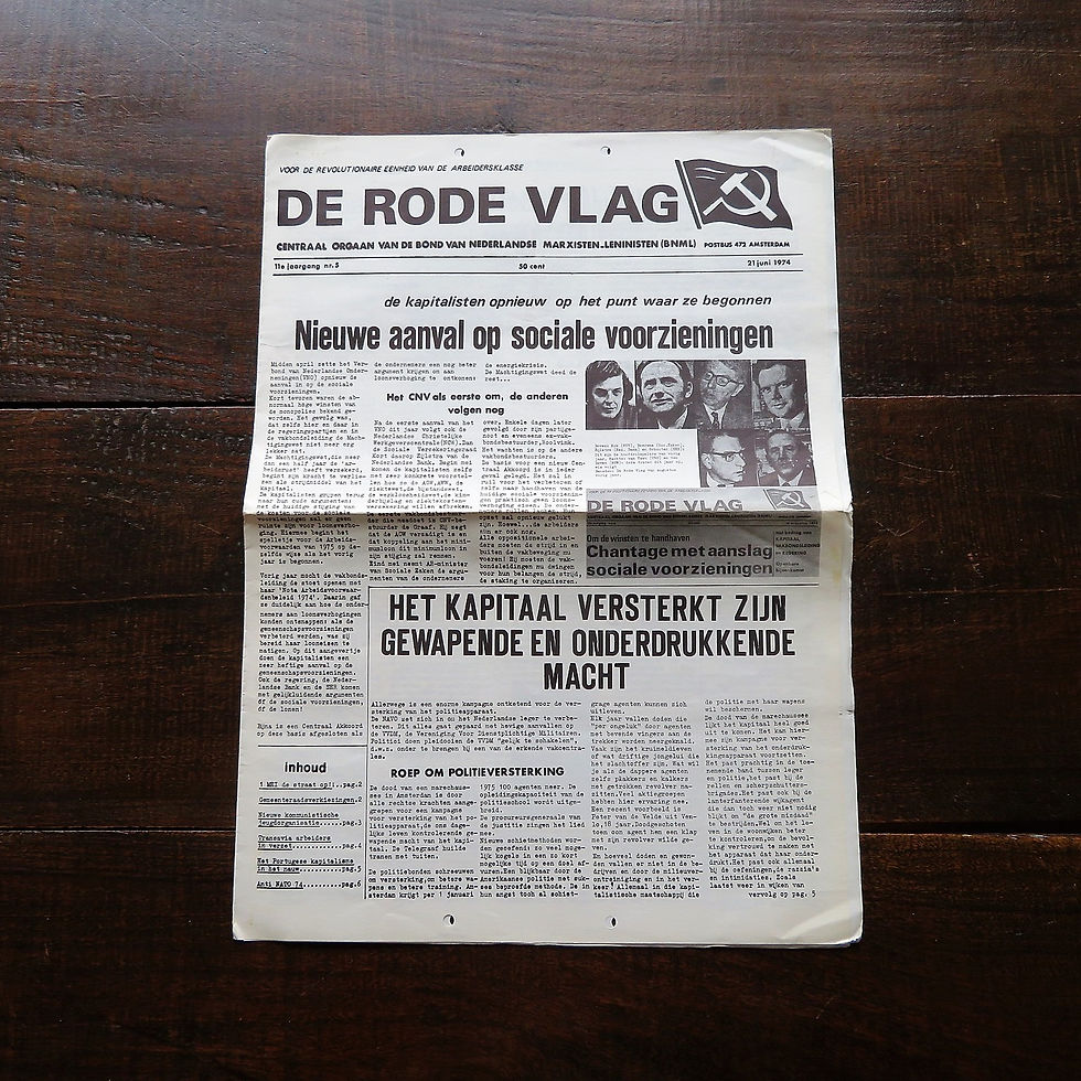 Magazine Netherlands De Rode Vlag 11th. Year No. 5 1974