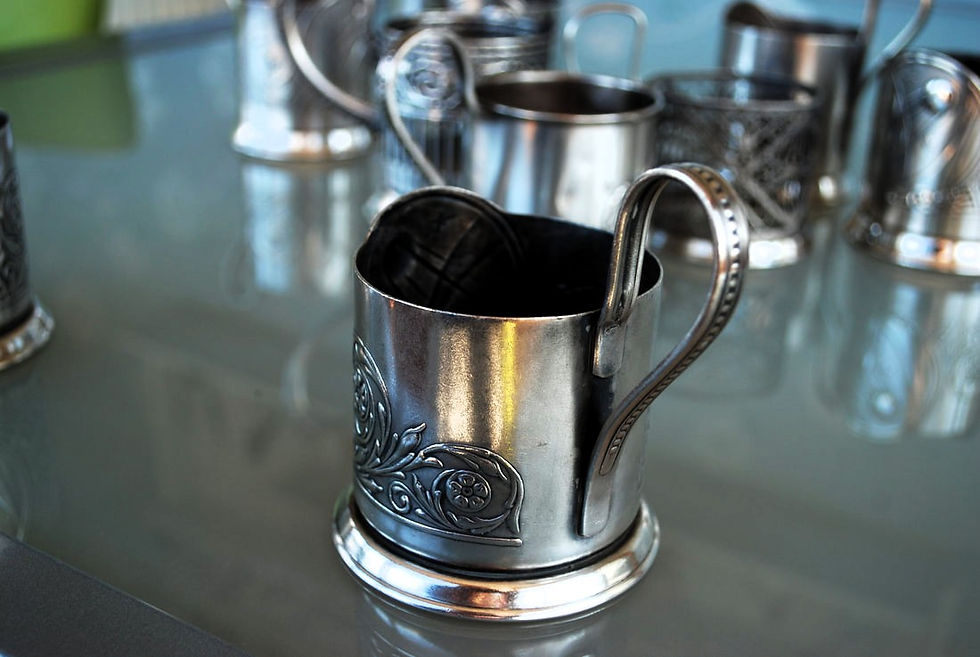 Thumbnail: Tableware Soviet Russia Sputnik Tea Glass Holders
