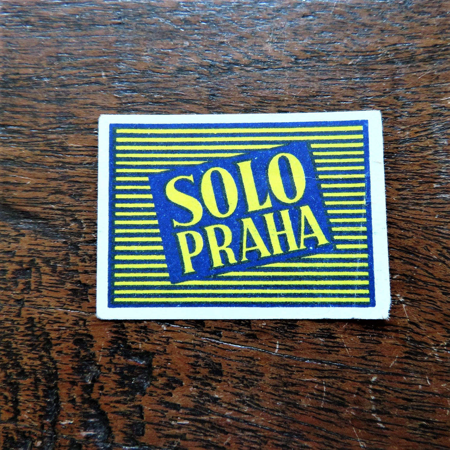 Matchbox Label Czechoslovakia Solo Prague