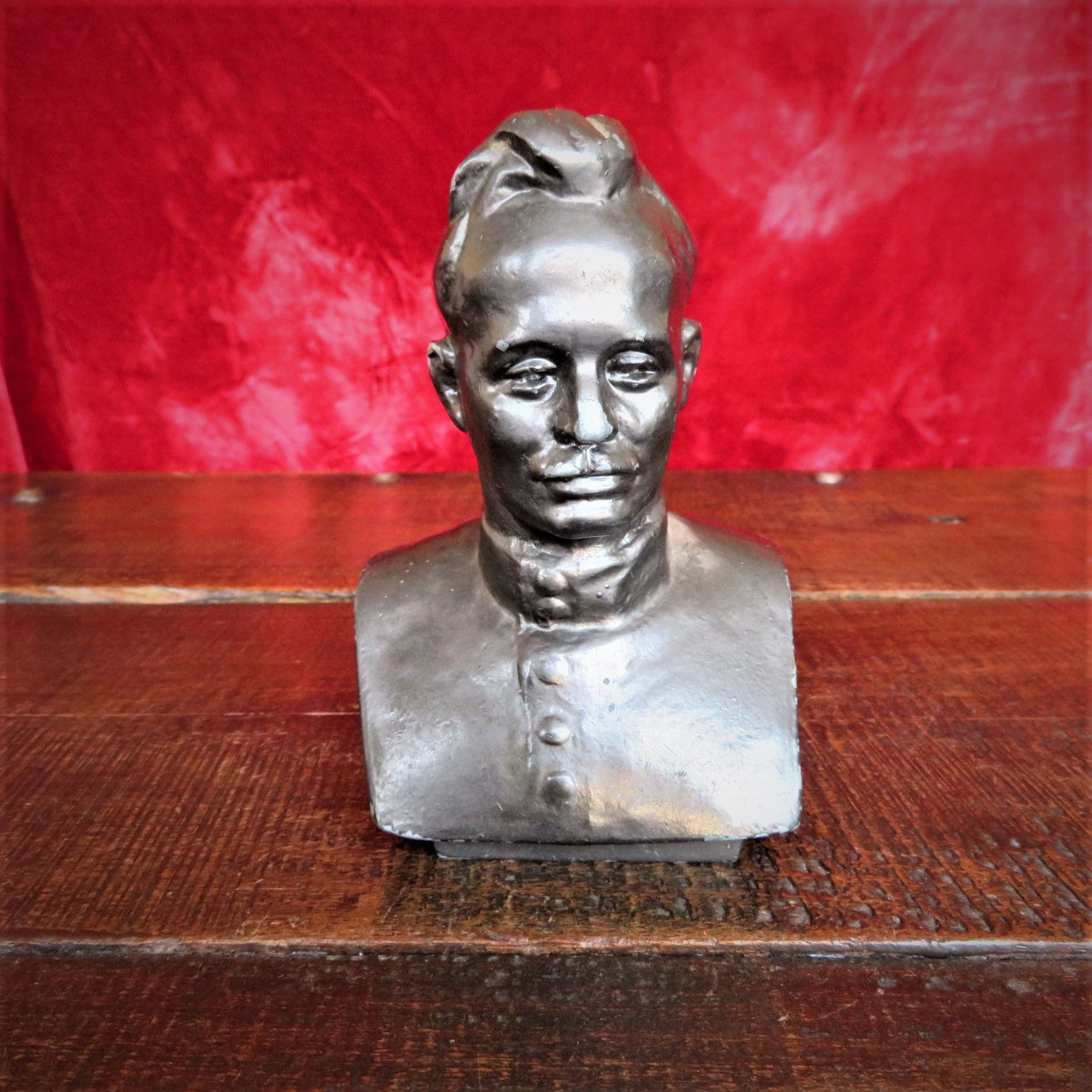Bust Soviet Russia Mikhail Sholokhov With Signature