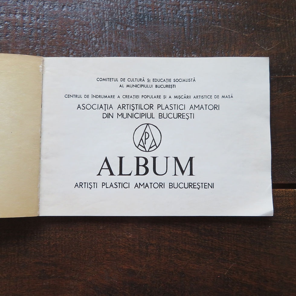 Thumbnail: Book Romania Album Artisti Plastici Amatori Bucuresteni