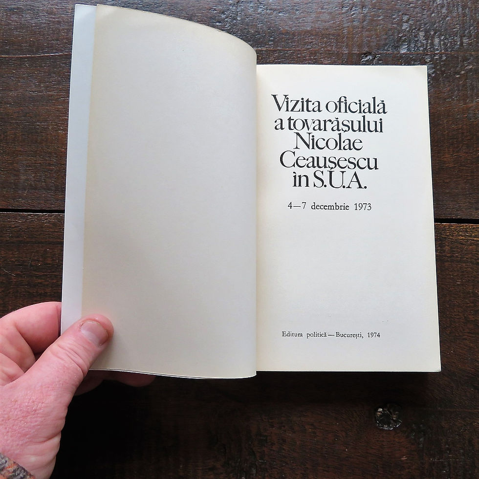 Thumbnail: Book Romania Vizita Oficiala A Tovarasului Nicolae Ceausescu In S.U.A. 1974