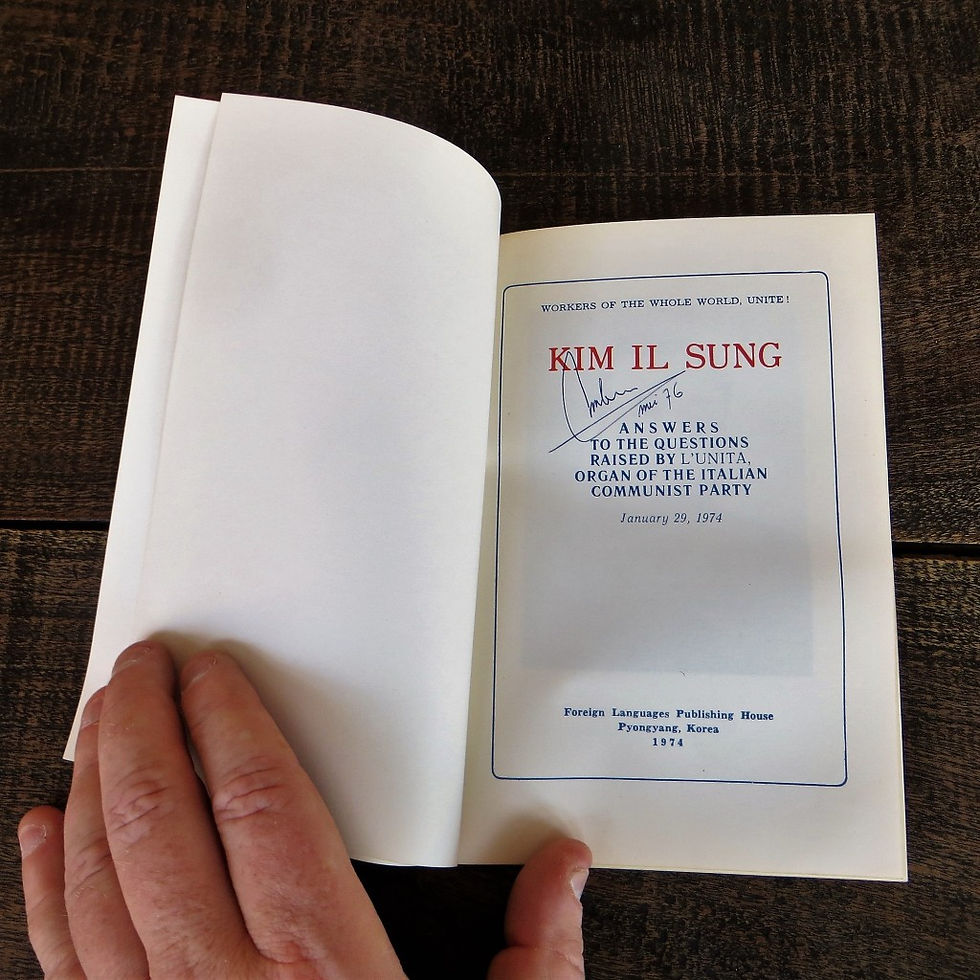 Thumbnail: Book Korea Kim Il Sung Answering Question Italian Communist Party 1974