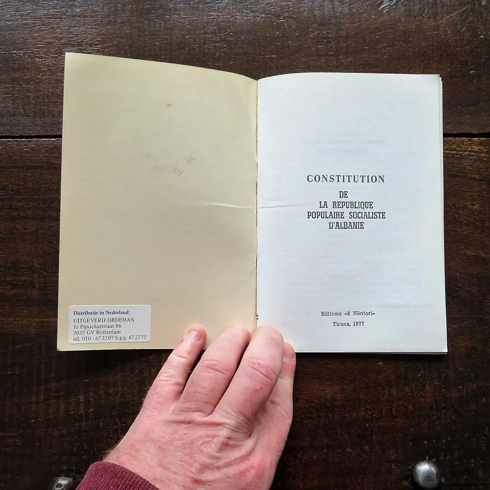Thumbnail: Book Albania Constitution De La Republique Populaire Socialiste D’ Albanie 1977