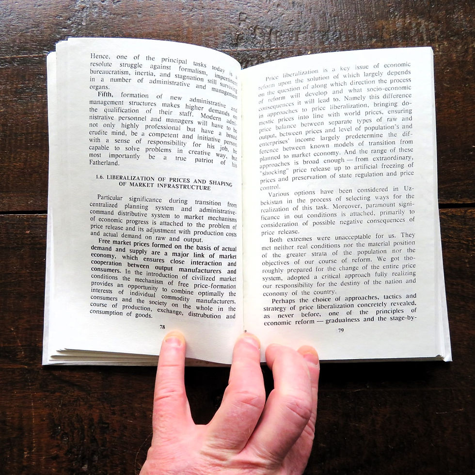 Thumbnail: Book Uzbekistan Along The Road Of Deepening Economic Reform 1995