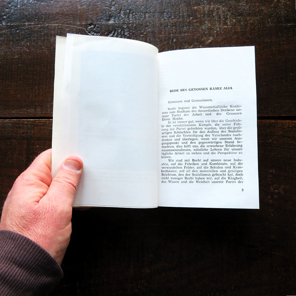 Thumbnail: Book Albania Scientific Conference 1984 German Language