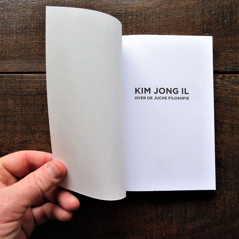 Thumbnail: Book Korea Kim Il Sung Over De Juche Filosofie Dutch Language 2002