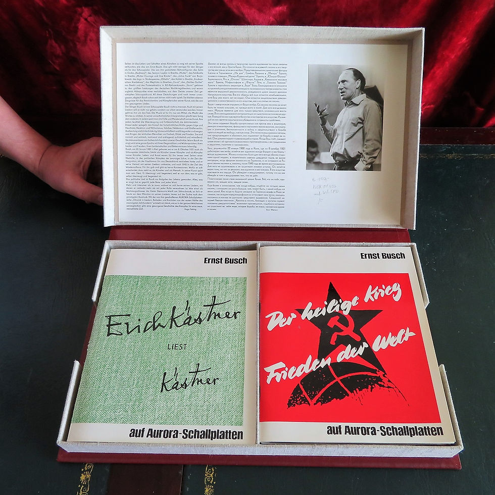 Thumbnail: Various DDR Ernst Busch Record Collection Box 1967