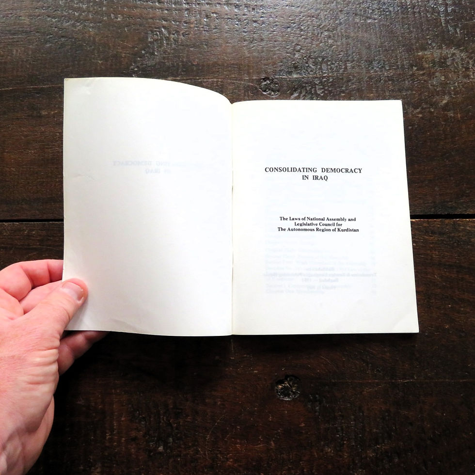 Thumbnail: Book Iraq Consolidating Democracy In Iraq 1981