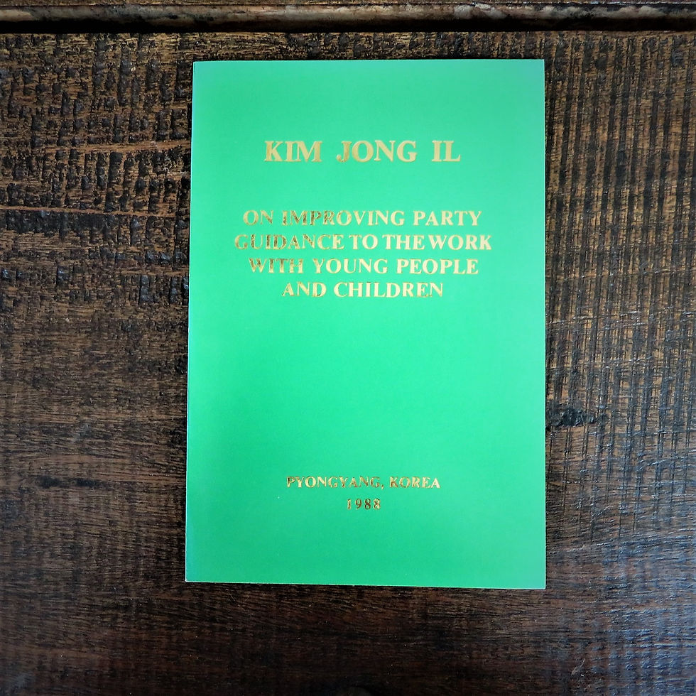 Kim Jong Il On Improving Party Guidelines To The Work With Young People 1988