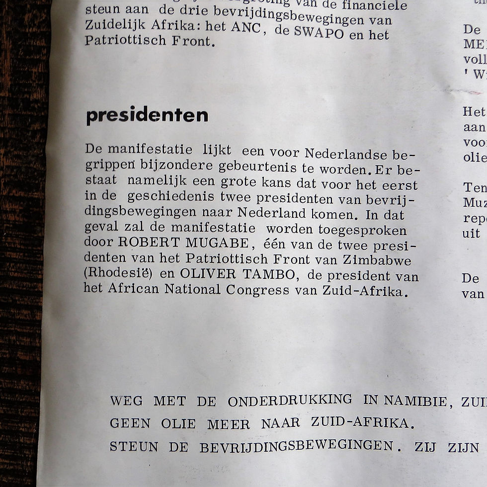Thumbnail: Poster Netherlands Original South Africa Manifestation 1980