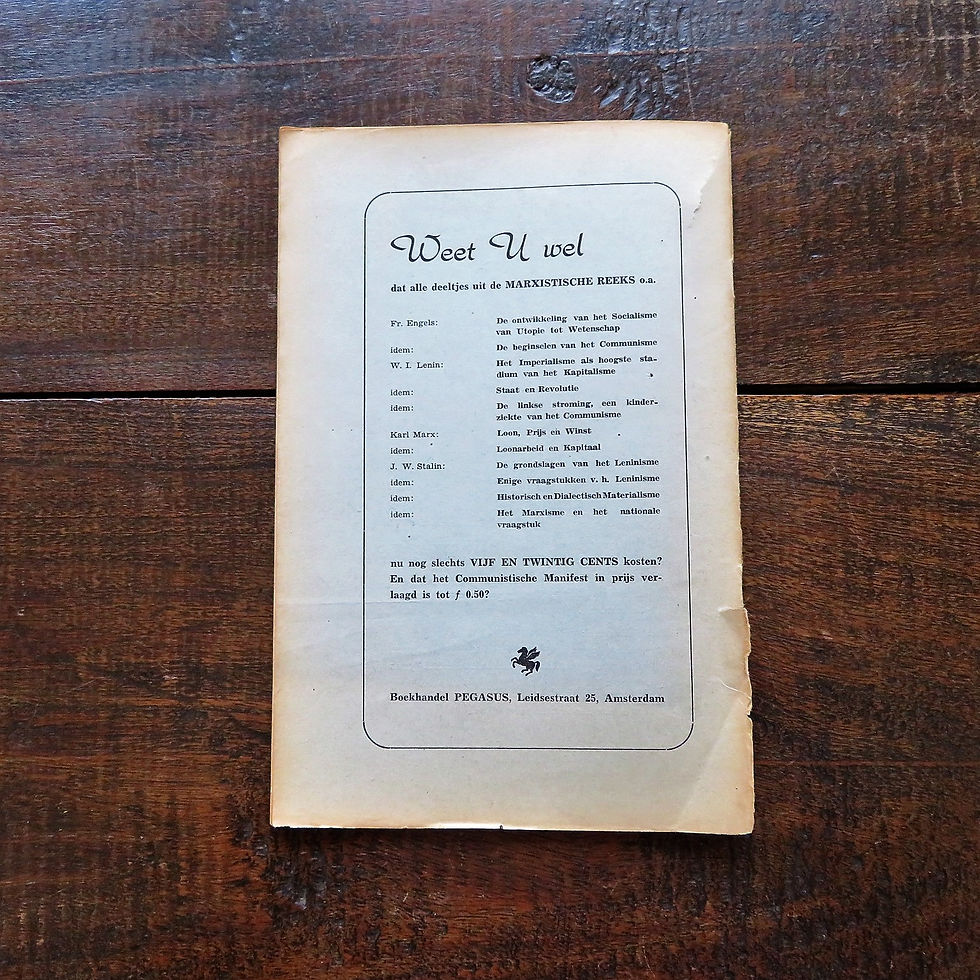 Thumbnail: Magazine Netherlands Politics And Culture 6th. Year No.1 January 1951 With Inlay