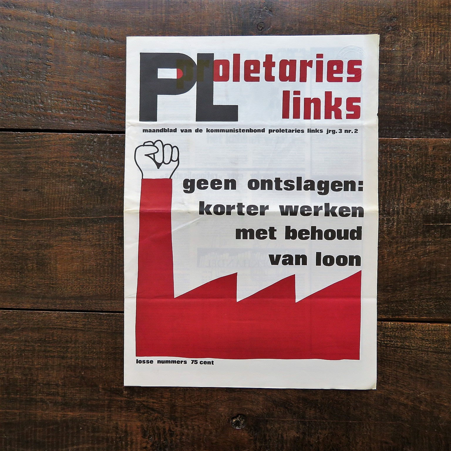 Magazine Netherlands Communist League Proletarian Left 3rd. Year, No.2, 1974