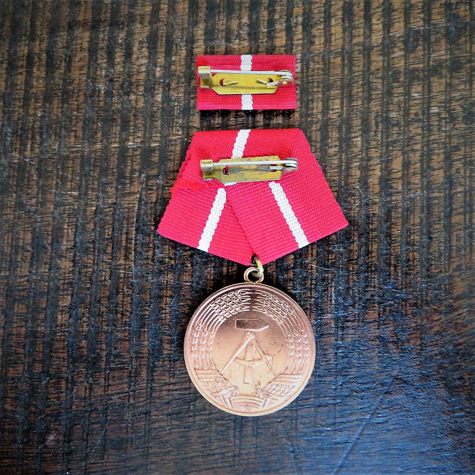 Thumbnail: Medal DDR Long Service In Fighting Groups Of The Working Class Bronze 5 Years