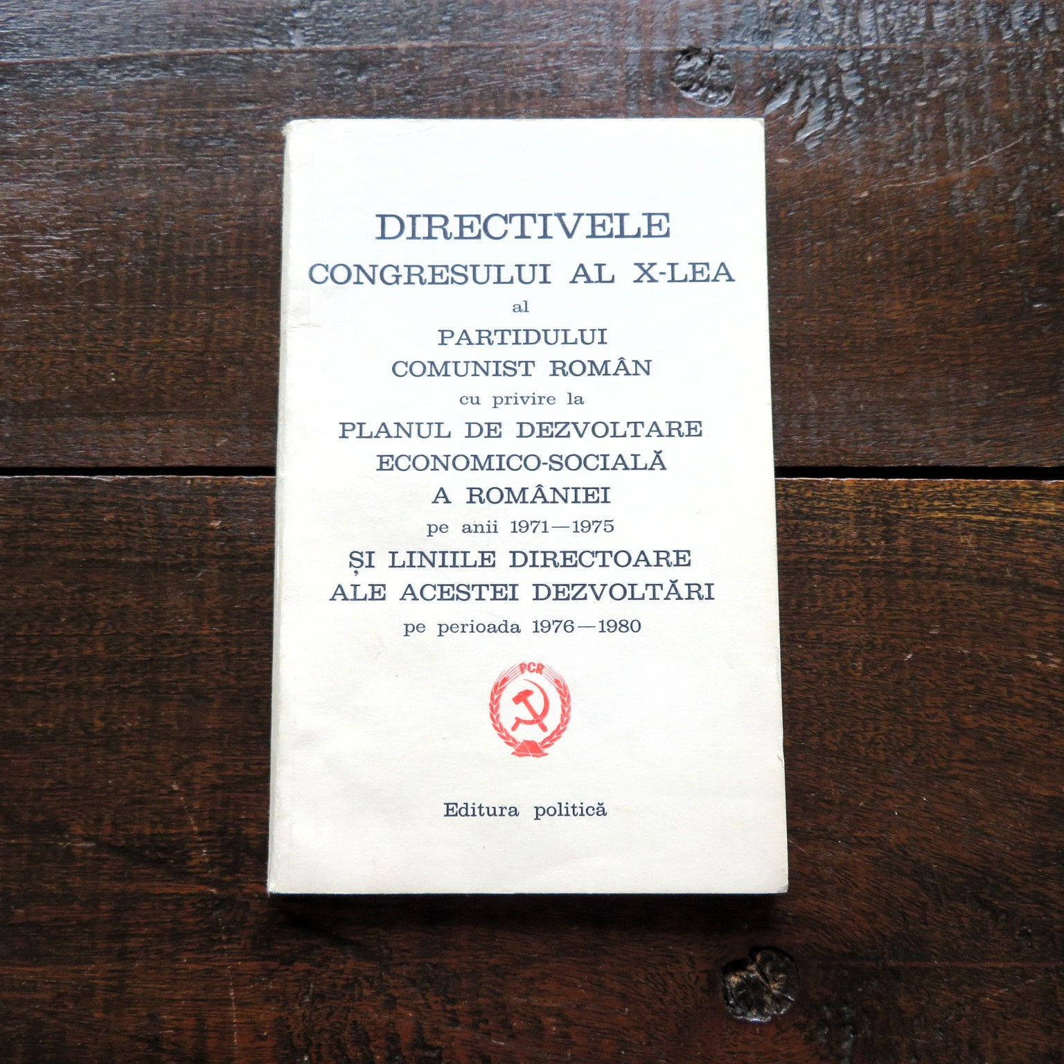 Book Romania Directive Of The 10th Congress Of The Romanian Communist Party 1969