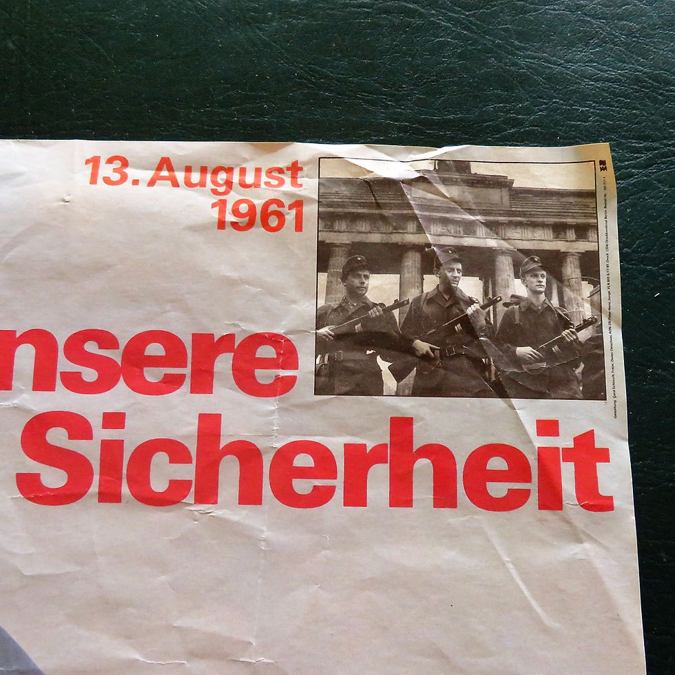 Thumbnail: Poster DDR Berlin Wall For Our Security 1981