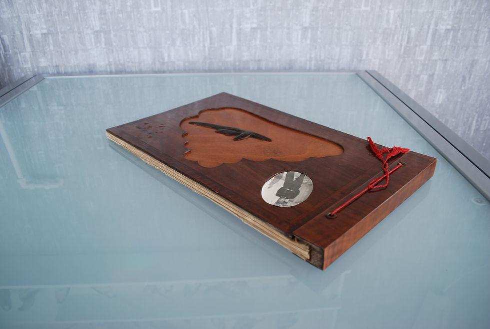 Thumbnail: Various Germany WWII German Pilots Photo Album Handmade Wood