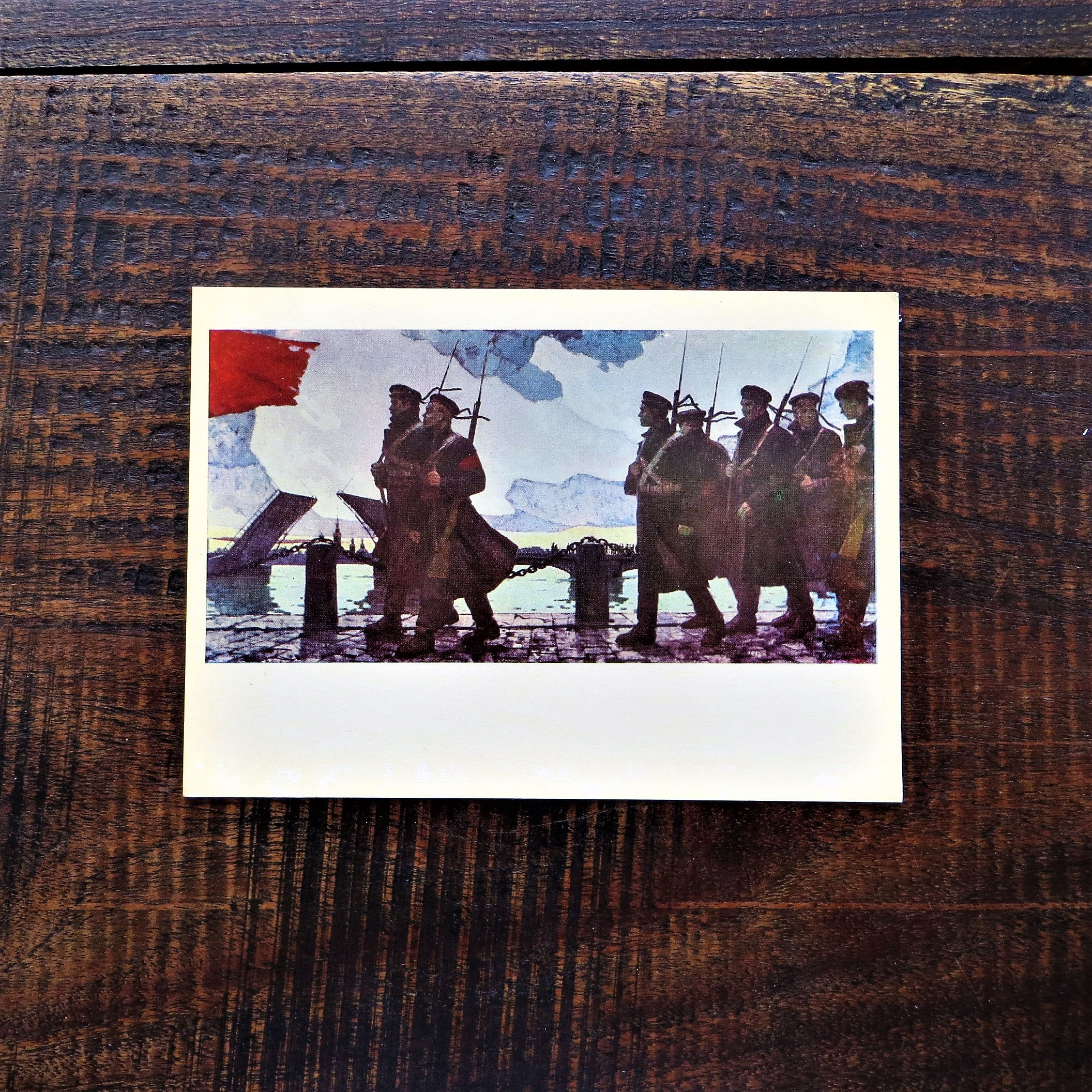 Postcard Soviet Russia Painting Baltic Sailors