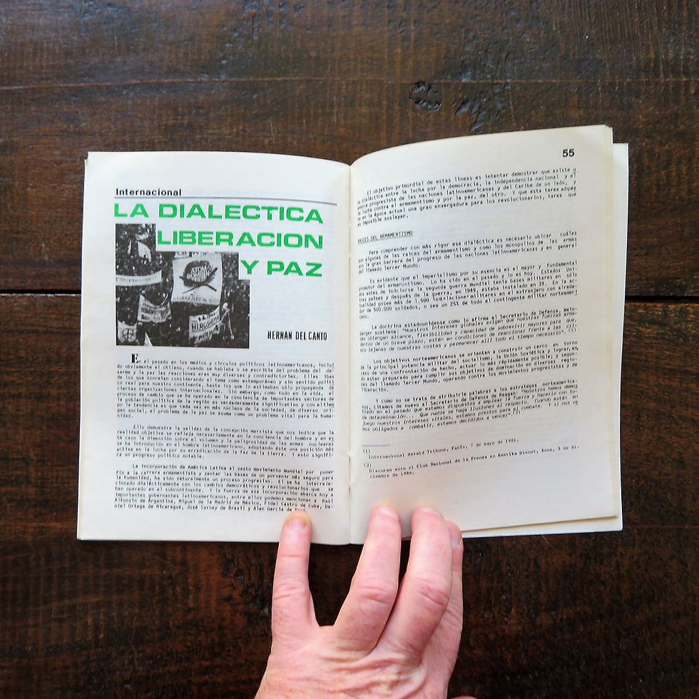 Thumbnail: Magazine Chile The Baker Plan No.23 March 1986