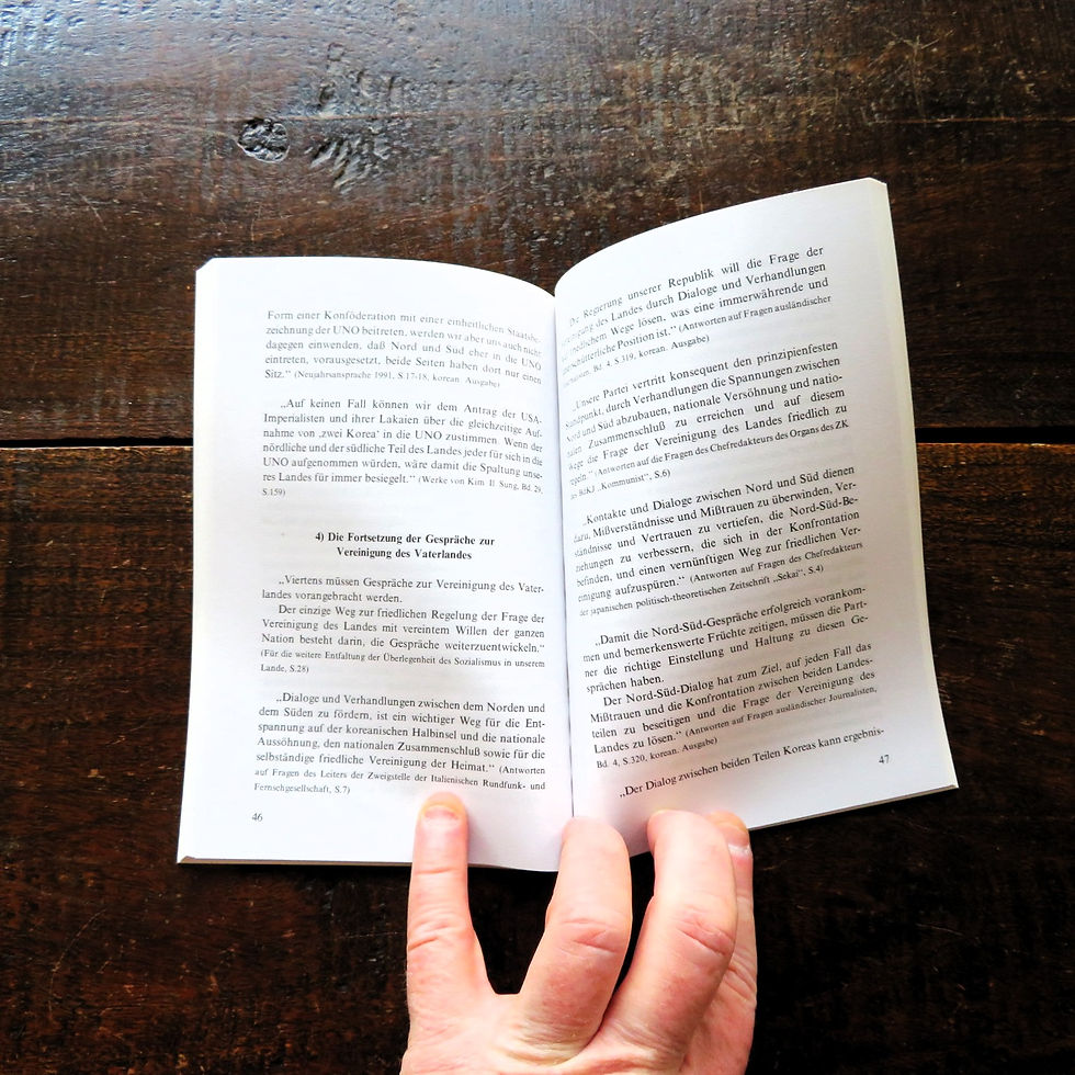 Thumbnail: Book Korea Kim Il Sung On The Unification Of The Fatherland 1991 German Language