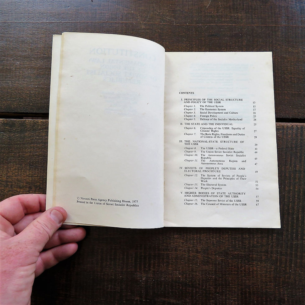 Thumbnail: Book Soviet Russia Constitution Of The Union Of Soviet Socialist Republic 1982