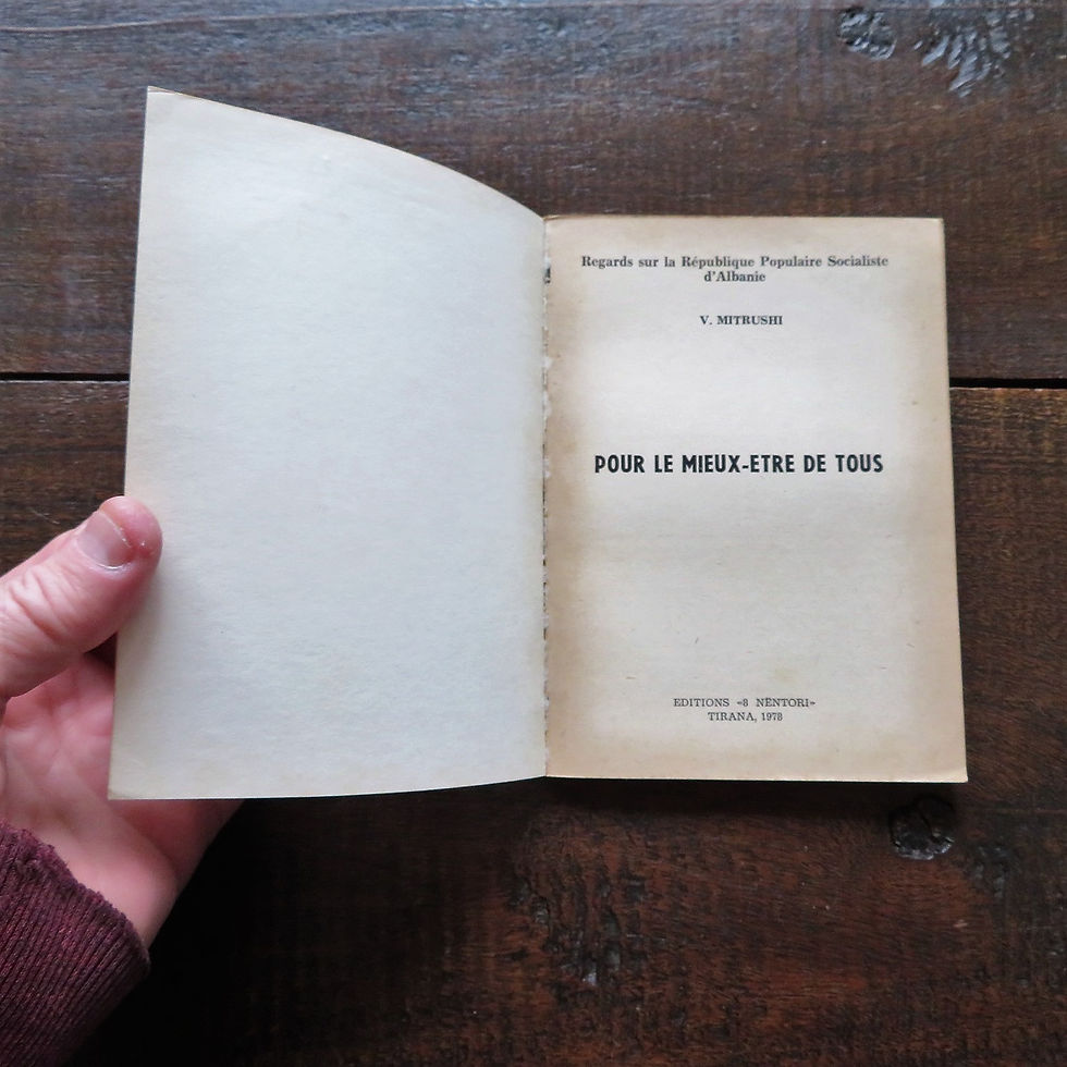 Thumbnail: Book Albania Pour Le Mieux Etre De Tous 1978