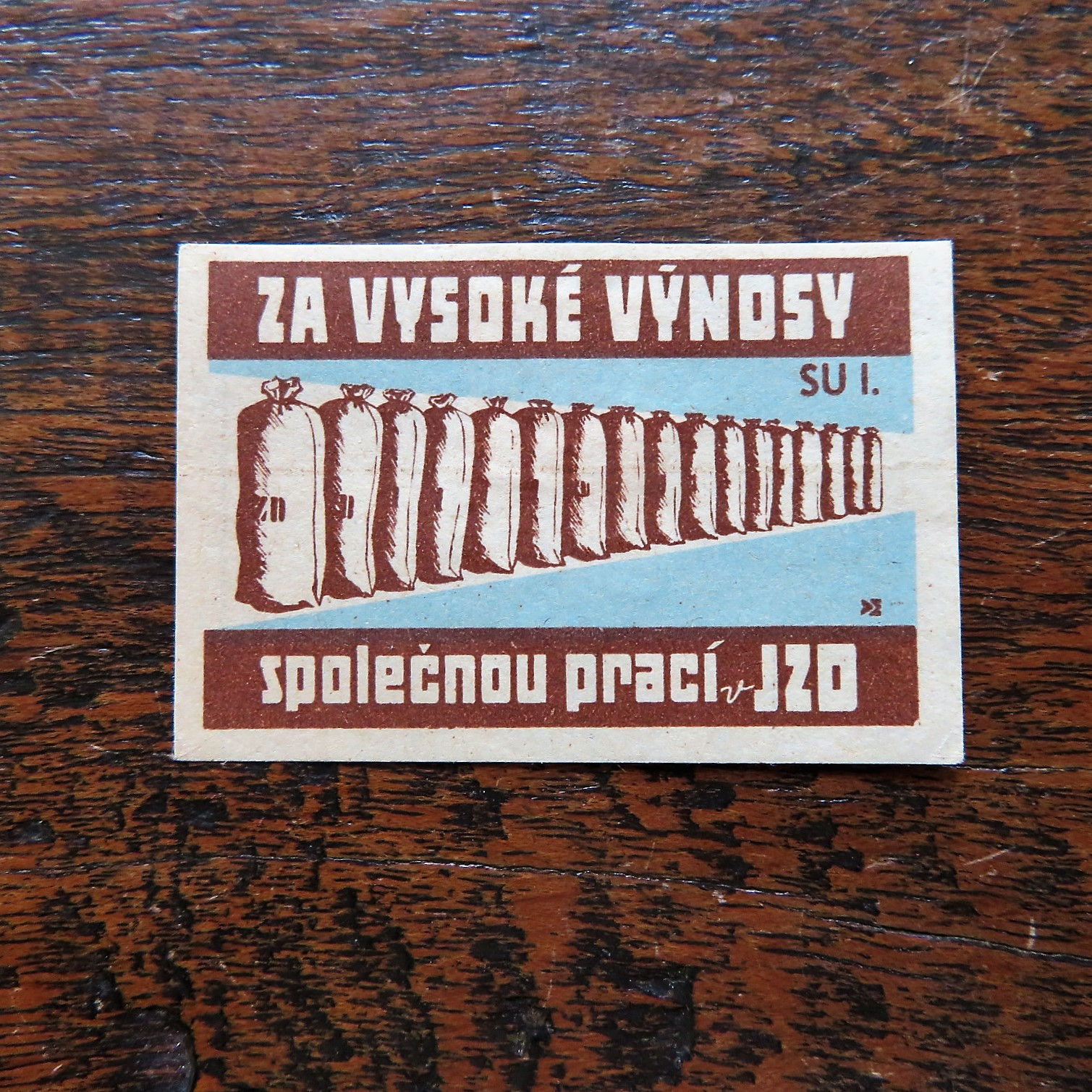 Matchbox Label Czechoslovakia For High Yields