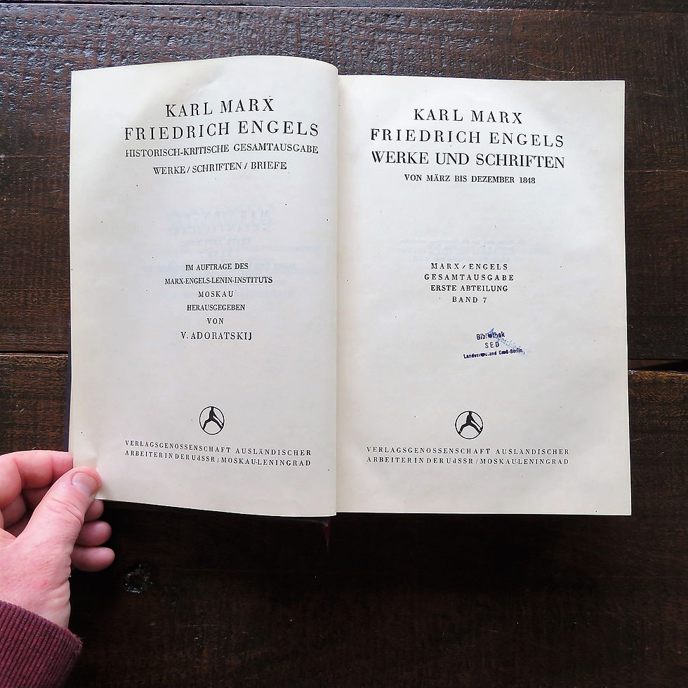 Thumbnail: Books Soviet Russia Marx Engels Gesamtausgabe Band 7