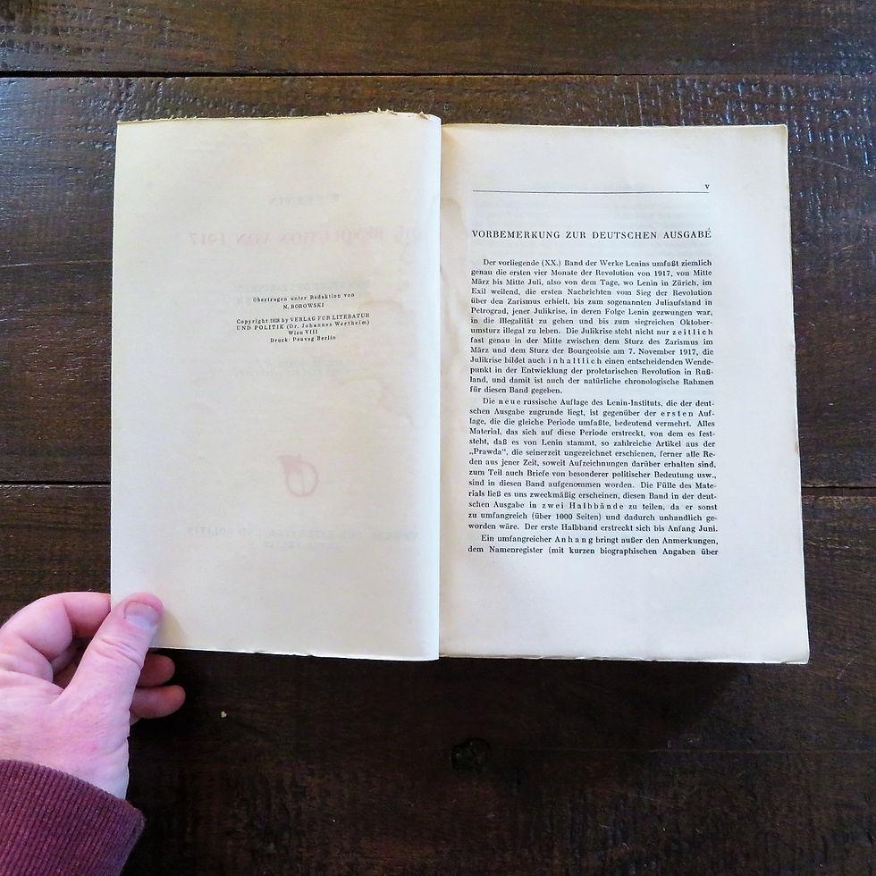 Thumbnail: Book Germany Lenin Samtliche Werke Band XX Halbband 1 Softcover 1928