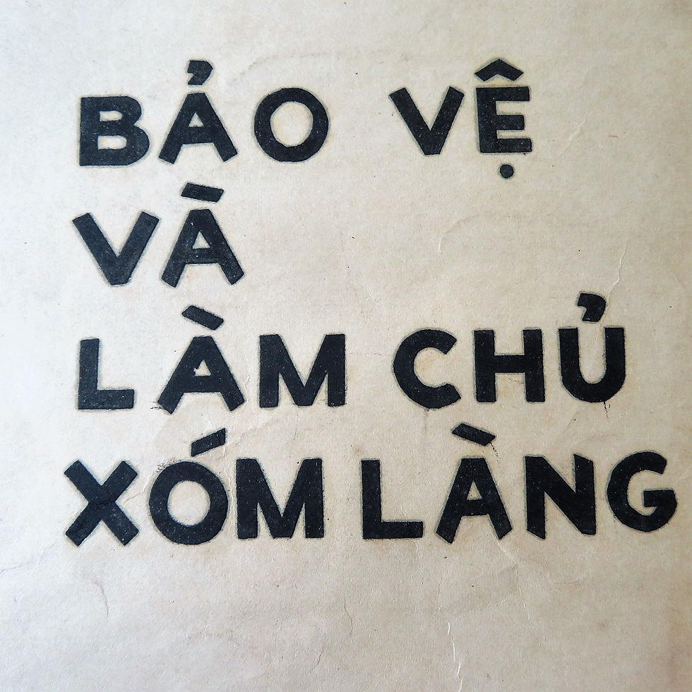 Thumbnail: Poster Vietnam Original Handpainted Protect And Own Village