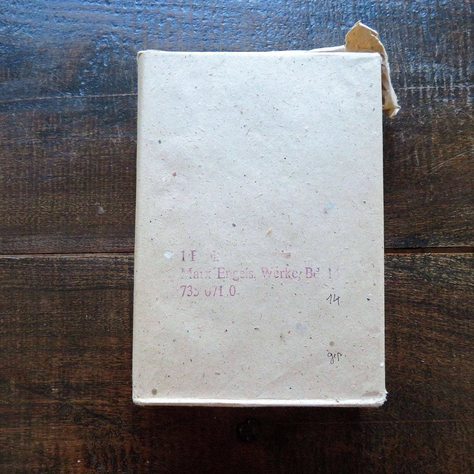 Book DDR Karl Marx/Friedrich Engels Works Pt.14 In Original Wrapping paper 1984