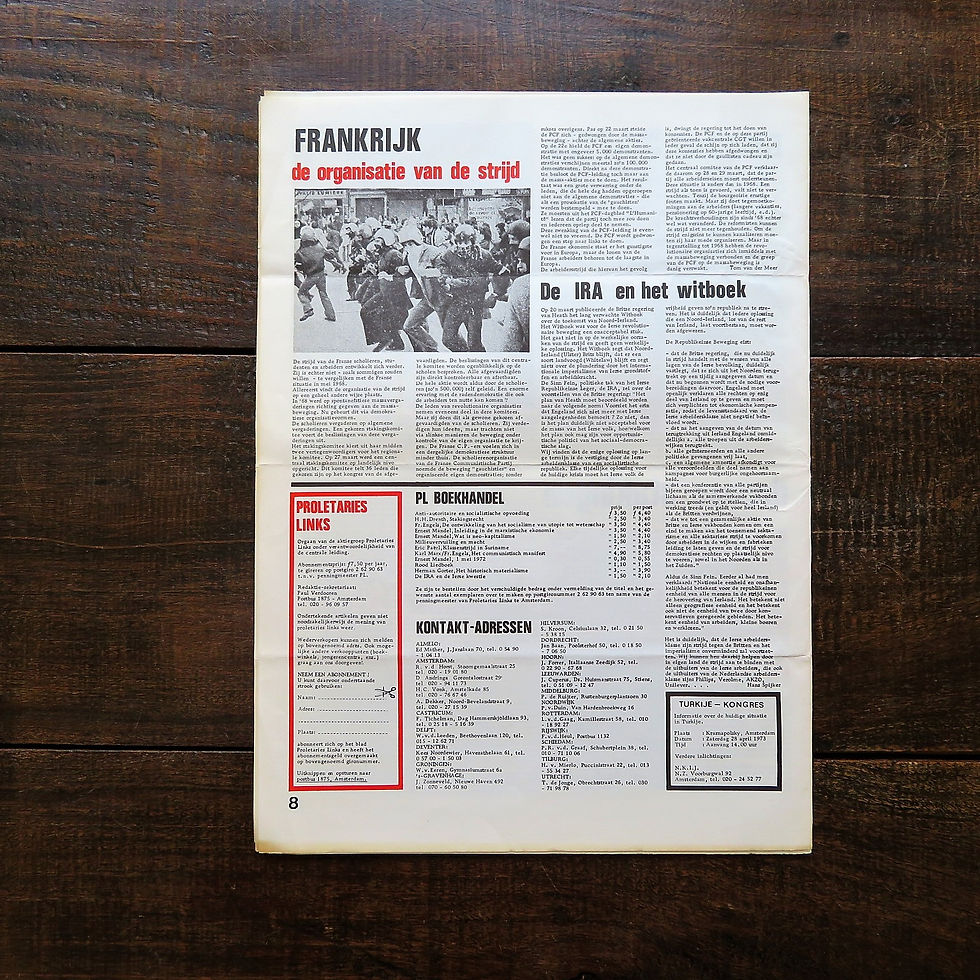 Thumbnail: Magazine Netherlands Communist League Proletarian Left 2nd. Year, No.4, 1973