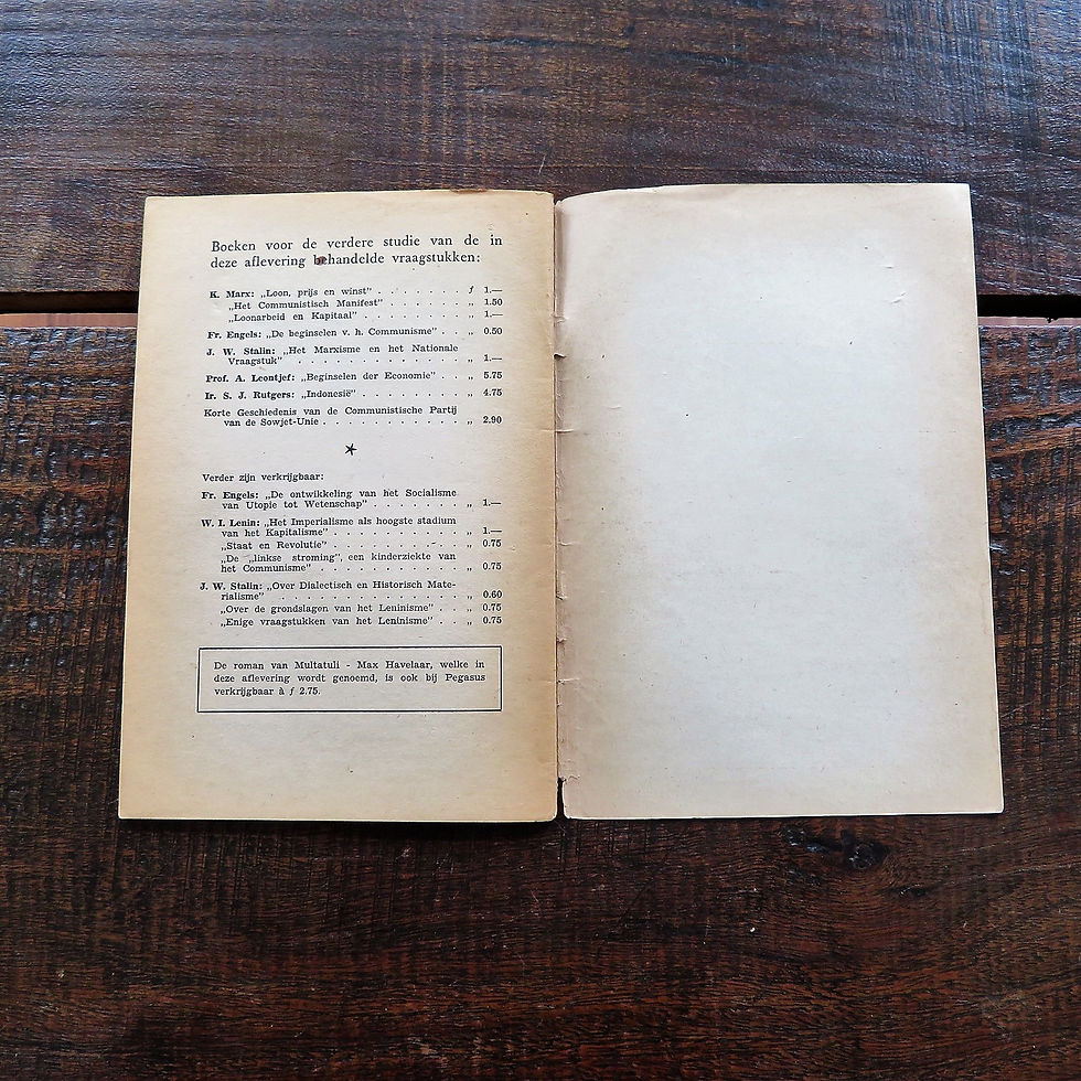 Thumbnail: Book Netherlands Leerboek Voor De Arbeidersbeweging 1st Aflevering 1949