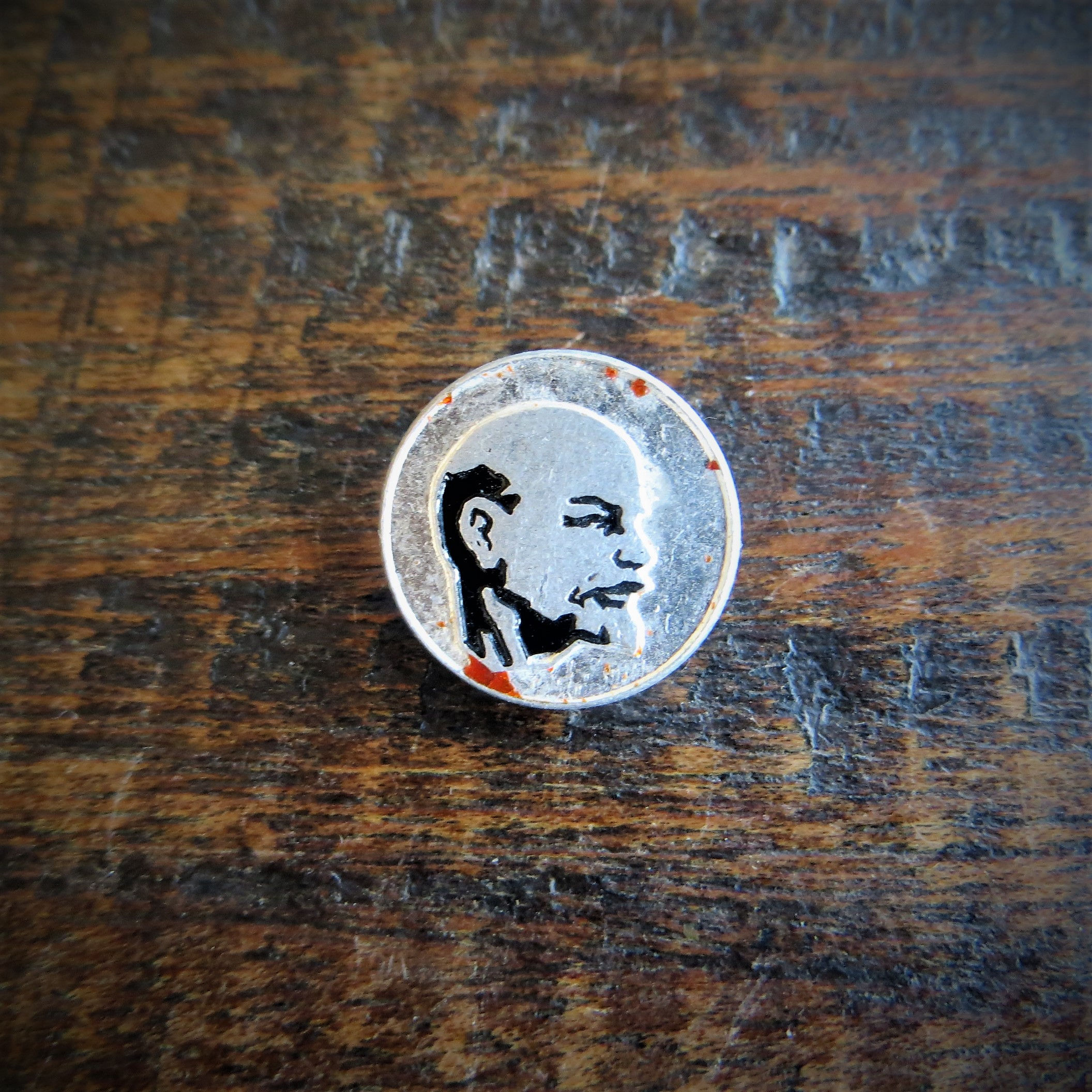 Pin Soviet Russia Lenin Looking Right