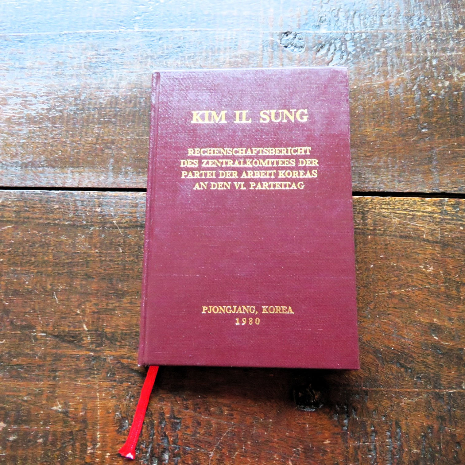 Kim Il Sung Report To The 6th. Congress Of The Workers Party1980 German Language