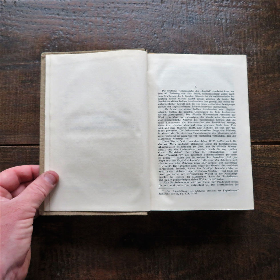 Thumbnail: Book DDR Karl Marx Das Kapital 1932