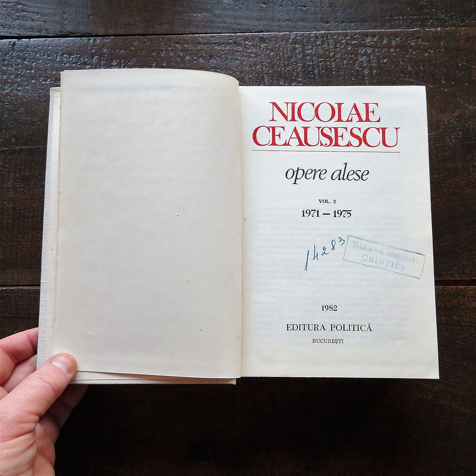 Thumbnail: Book Romania Nicolae Ceausescu Opere Alese Vol.2 1982