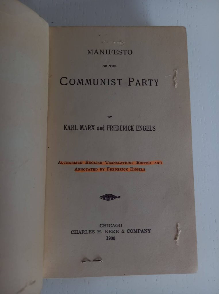 Thumbnail: Book USA Karl Marx-Communist Manifesto and Wilhelm Liebknecht-No Compromise 1906