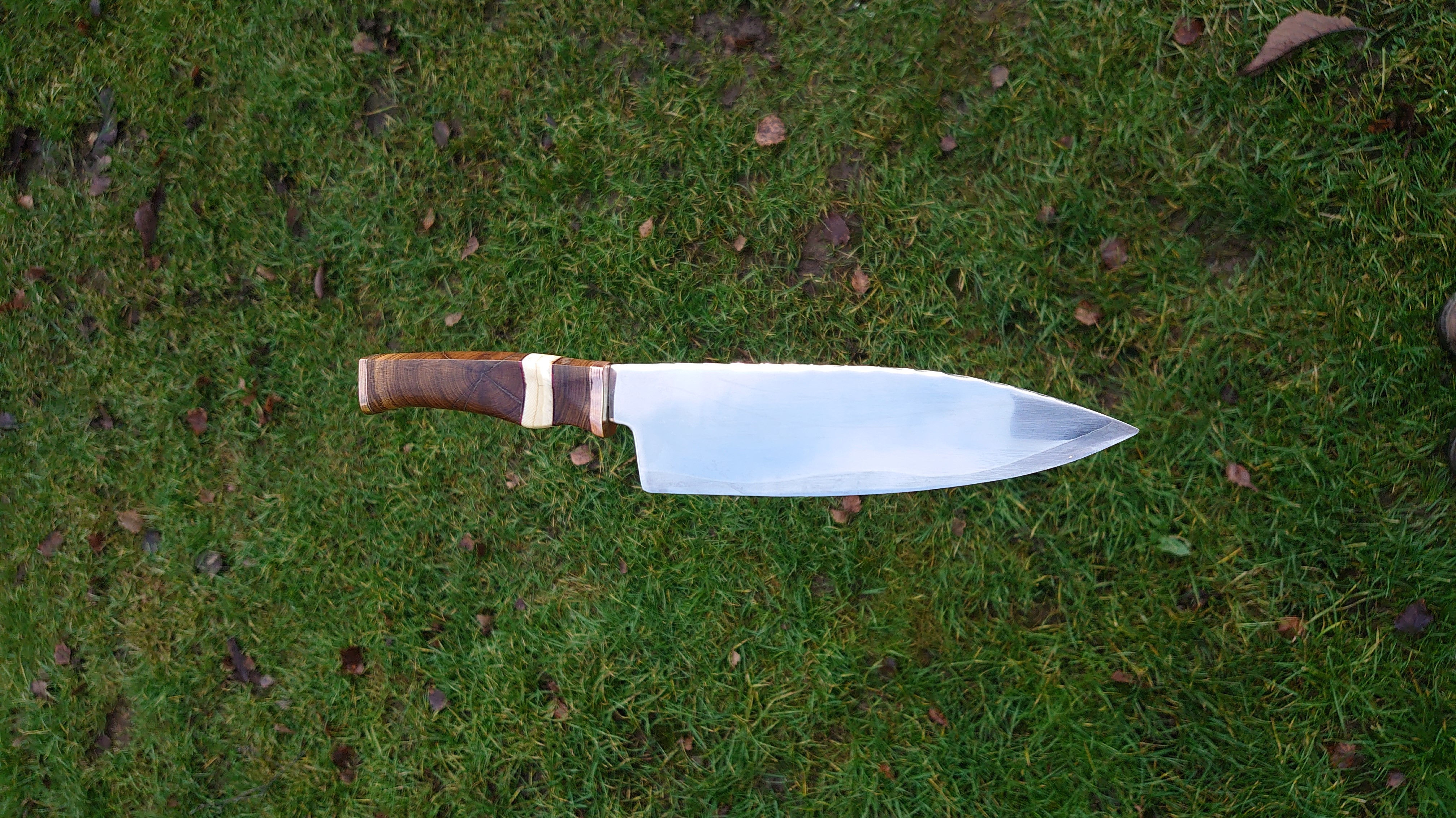Rose wood san-mai chef knife