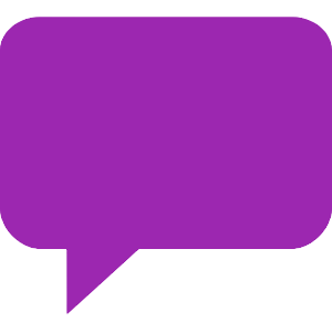 purple speech bubble