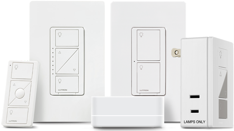 Professional installation of Lutron Caseta smart lighting systems by MonsterTech. Control your home'