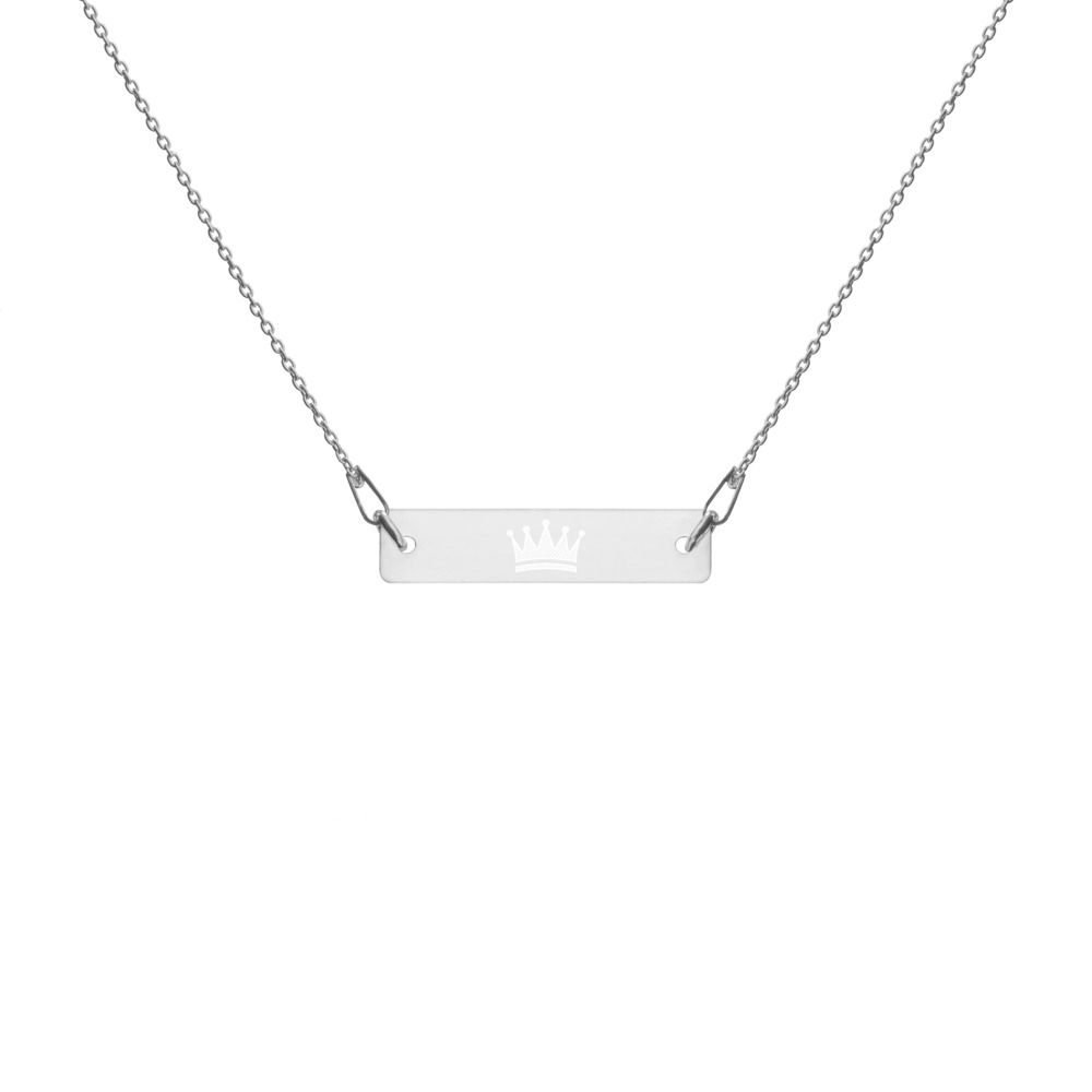 Collier chaîne avec Pendentif Gravé en Argent
