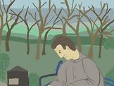F Depressed Paul in park.png