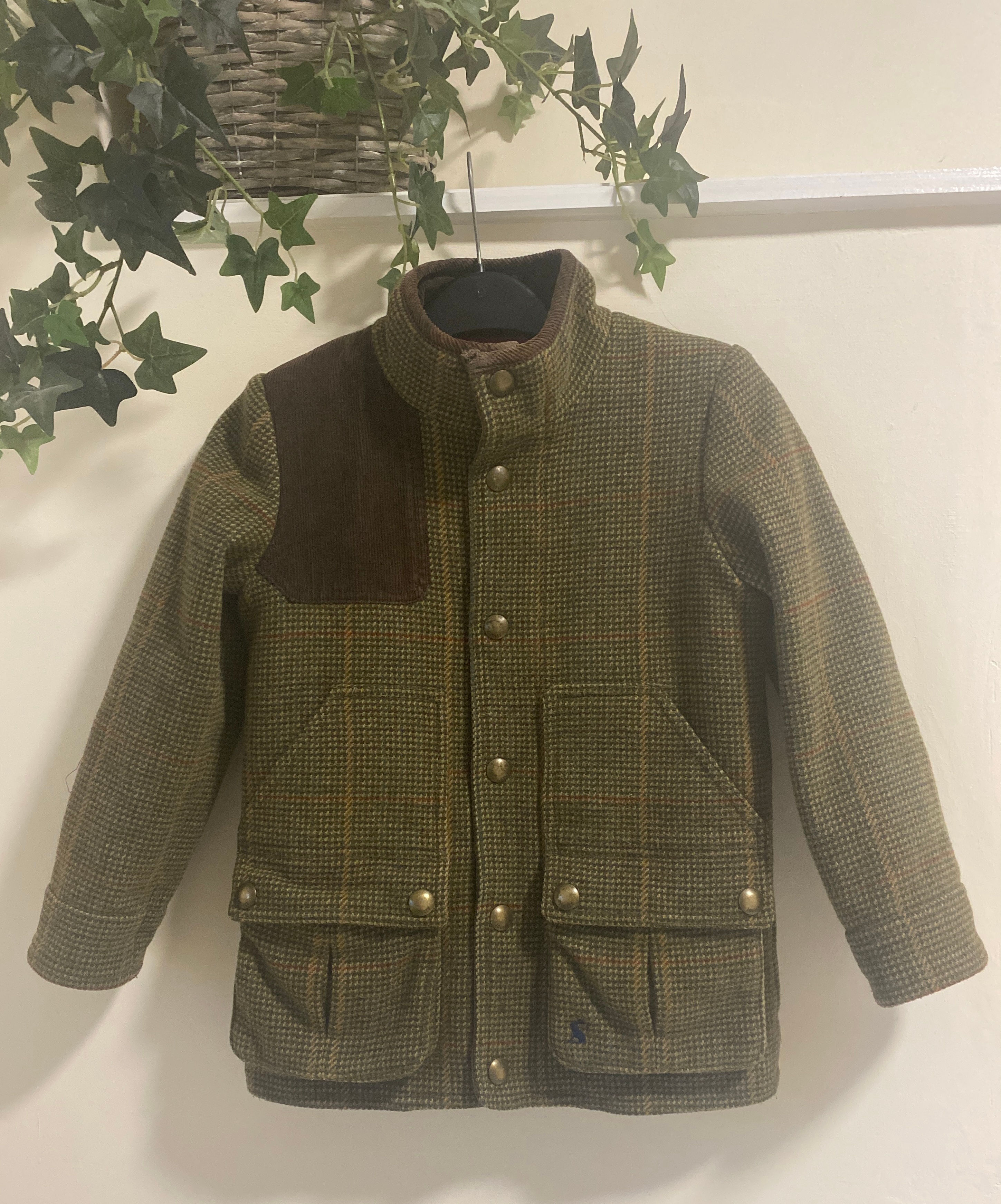 Joules Mr Toad Tweed field coat age 7 