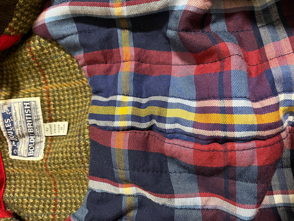 Thumbnail: Joules tweed field coat jacket age 6 