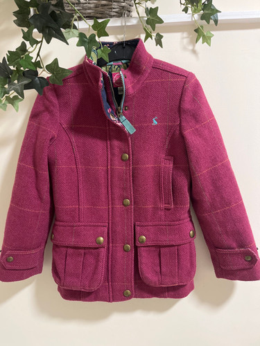 Girls joules Astbury tweed field coat jacket age Preloved