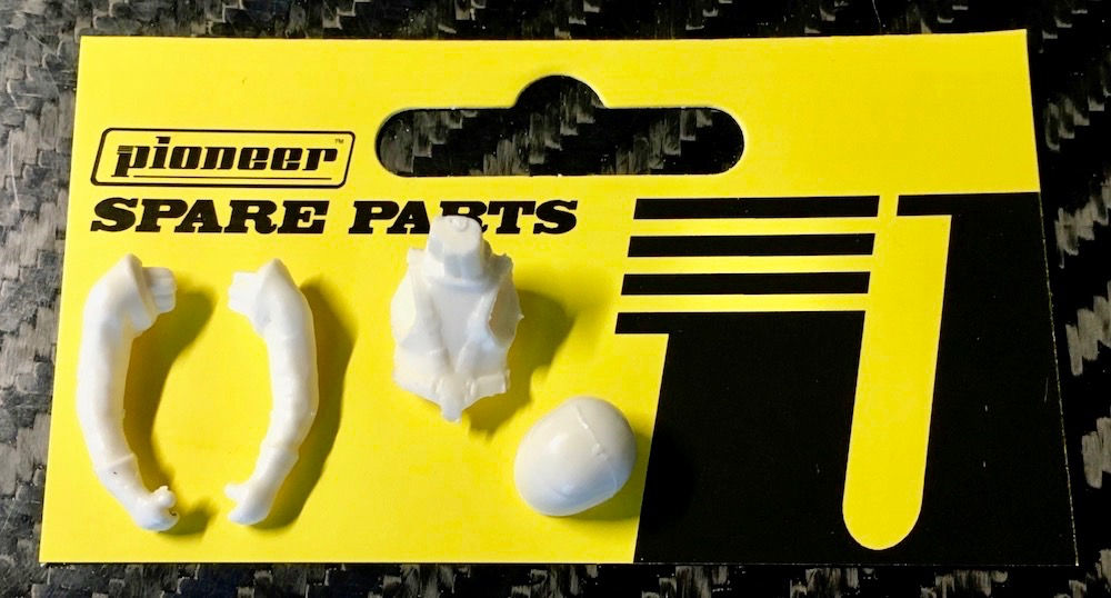 Pioneer Slot Car Unpainted Legends Race Driver Figure - FD200513