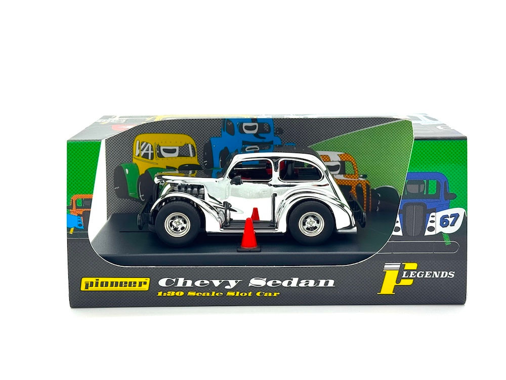 P191-SE Pioneer Chevy Seden Legends Racer, Chrome Plated, Special Edition